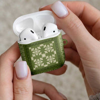 Hawaiian Quilt Pattern AirPods Case Lime Hawaii Culture Tropical LT9 - Polynesian Pride