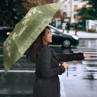 Hawaiian Quilt Pattern Umbrella Lime Hawaii Culture Tropical - Polynesian Pride