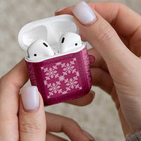 Hawaiian Quilt Pattern AirPods Case Pink Hawaii Culture Tropical LT9 - Polynesian Pride