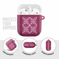 Hawaiian Quilt Pattern AirPods Case Pink Hawaii Culture Tropical LT9 - Polynesian Pride