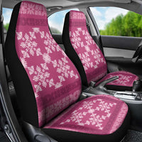 Hawaiian Quilt Pattern Car Seat Cover Pink Hawaii Culture Tropical - Polynesian Pride