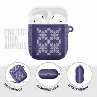 Hawaiian Quilt Pattern AirPods Case Purple Hawaii Culture Tropical LT9 - Polynesian Pride