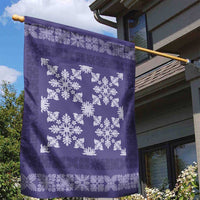 Hawaiian Quilt Pattern Garden Flag Purple Hawaii Culture Tropical - Polynesian Pride