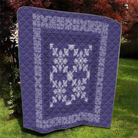 Hawaiian Quilt Pattern Quilt Purple Hawaii Culture Tropical - Polynesian Pride