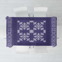 Hawaiian Quilt Pattern Tablecloth Purple Hawaii Culture Tropical - Polynesian Pride