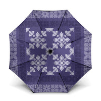 Hawaiian Quilt Pattern Umbrella Purple Hawaii Culture Tropical - Polynesian Pride