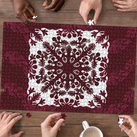 Palm Leaf Quilt Pattern Puzzle Hawaii Culture Floral - Polynesian Pride