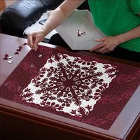 Palm Leaf Quilt Pattern Puzzle Hawaii Culture Floral - Polynesian Pride