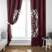 Palm Leaf Quilt Pattern Window Curtain Hawaii Culture Floral - Polynesian Pride