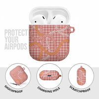 Pink Tropical Floral Palaka AirPods Case Hawaiian Quilt Pattern - Polynesian Pride