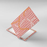 Pink Tropical Floral Palaka Canvas Wall Art Hawaiian Quilt Pattern - Polynesian Pride