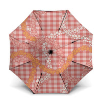 Pink Tropical Floral Palaka Umbrella Hawaiian Quilt Pattern - Polynesian Pride