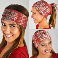 Red Ulu Palaka Quilt Pattern Neck Gaiter Hawaii Culture Breadfruit - Polynesian Pride