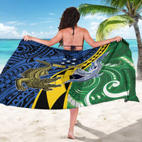 Personalised Crocodile and Shark Solomon Islands Sarong Polynesian Tribal Tattoo