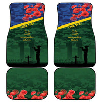 Personalised Solomon Islands Remembrance Day Car Mats We Will Remember Them with Camouflage Style