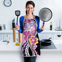 Aloha Vintage Hibiscus Lei Seamless Pattern Apron LT9 - Polynesian Pride
