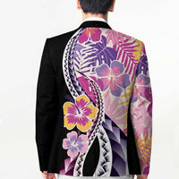 Aloha Vintage Hibiscus Lei Seamless Pattern Blazer LT9 - Polynesian Pride