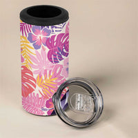 Aloha Vintage Hibiscus Lei Seamless Pattern 4 in 1 Can Cooler Tumbler LT9 - Polynesian Pride