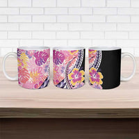 Aloha Vintage Hibiscus Lei Seamless Pattern Ceramic Mug LT9 - Polynesian Pride