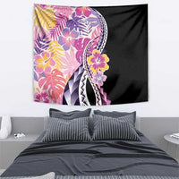 Aloha Vintage Hibiscus Lei Seamless Pattern Tapestry - Polynesian Pride