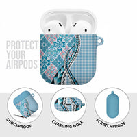 Aloha Vintage Palaka Floral Hawaiian Quilt AirPods Case Uliuli Motif LT9 - Polynesian Pride