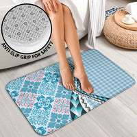 Aloha Vintage Palaka Floral Hawaiian Quilt Bathroom Set Uliuli Motif - Polynesian Pride