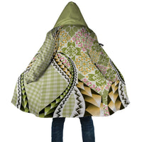 Aloha Vintage Palaka Floral Hawaiian Quilt Cloak Omaomao Motif - Polynesian Pride