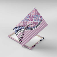 Aloha Vintage Palaka Floral Hawaiian Quilt Canvas Wall Art Akala Motif - Polynesian Pride