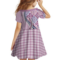 Aloha Vintage Palaka Floral Hawaiian Quilt Family Matching Tank Maxi Dress and Hawaiian Shirt Akala Motif - Polynesian Pride