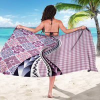 Aloha Vintage Palaka Floral Hawaiian Quilt Sarong Akala Motif - Polynesian Pride