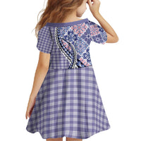 Aloha Vintage Palaka Floral Hawaiian Quilt Family Matching Tank Maxi Dress and Hawaiian Shirt Poni Motif - Polynesian Pride