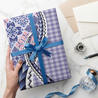 Aloha Vintage Palaka Floral Hawaiian Quilt Wrapping Paper Poni Motif - Polynesian Pride