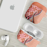 Aloha Vintage Palaka Floral Hawaiian Quilt AirPods Case Ulaula Motif LT9 - Polynesian Pride