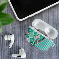 Aloha Vintage Palaka Floral Hawaiian Quilt AirPods Case Polu Motif LT9 - Polynesian Pride