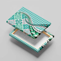 Aloha Vintage Palaka Floral Hawaiian Quilt Canvas Wall Art Polu Motif - Polynesian Pride