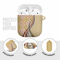 Aloha Vintage Palaka Floral Hawaiian Quilt AirPods Case Melemele Motif - Polynesian Pride