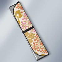 Aloha Vintage Palaka Floral Hawaiian Quilt Auto Sun Shade Melemele Motif - Polynesian Pride