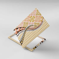 Aloha Vintage Palaka Floral Hawaiian Quilt Canvas Wall Art Melemele Motif - Polynesian Pride