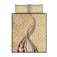 Aloha Vintage Palaka Floral Hawaiian Quilt Quilt Bed Set Melemele Motif - Polynesian Pride