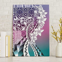Aloha Vintage Plumeria Hawaiian Tapa Pattern Canvas Wall Art Gradient Hawaiian Tapa Pattern LT9 Without Frame Gradient - Polynesian Pride