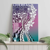 Aloha Vintage Plumeria Hawaiian Tapa Pattern Canvas Wall Art Gradient Hawaiian Tapa Pattern LT9 - Polynesian Pride