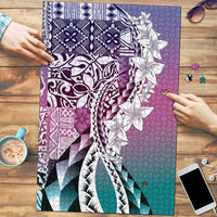 Aloha Vintage Plumeria Hawaiian Tapa Pattern Puzzle Gradient Hawaiian Tapa Pattern LT9 Gradient - Polynesian Pride