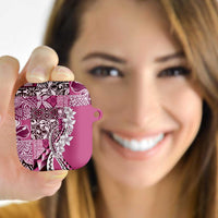 Aloha Vintage Plumeria Hawaiian Tapa Pattern AirPods Case Pink Hawaiian Tapa Pattern LT9 - Polynesian Pride