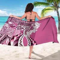 Aloha Vintage Plumeria Hawaiian Tapa Pattern Sarong Pink Hawaiian Tapa Pattern - Polynesian Pride