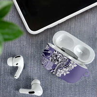 Aloha Vintage Plumeria Hawaiian Tapa Pattern AirPods Case Purple Hawaiian Tapa Pattern LT9 - Polynesian Pride