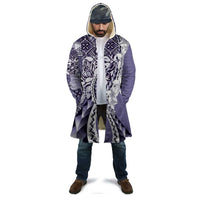 Aloha Vintage Plumeria Hawaiian Tapa Pattern Cloak Purple Hawaiian Tapa Pattern - Polynesian Pride