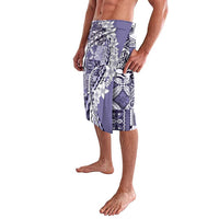 Aloha Vintage Plumeria Hawaiian Tapa Pattern Lavalava Purple Hawaiian Tapa Pattern - Polynesian Pride
