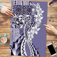Aloha Vintage Plumeria Hawaiian Tapa Pattern Puzzle Purple Hawaiian Tapa Pattern LT9 Purple - Polynesian Pride