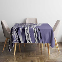 Aloha Vintage Plumeria Hawaiian Tapa Pattern Tablecloth Purple Hawaiian Tapa Pattern LT9 - Polynesian Pride
