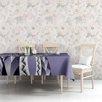 Aloha Vintage Plumeria Hawaiian Tapa Pattern Tablecloth Purple Hawaiian Tapa Pattern LT9 - Polynesian Pride